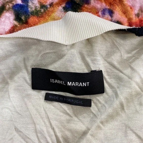 Isabel Marant NWT 40 US 8 Guilayo Floral Velvet Mini Skirt Revolve Ruched - Picture 11 of 16